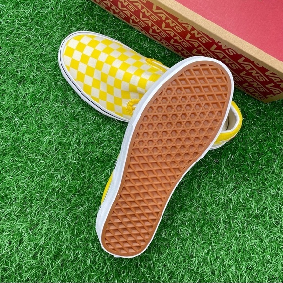 Vans Classic Slip On Checkerboard Yellow - Picture 6 of 6